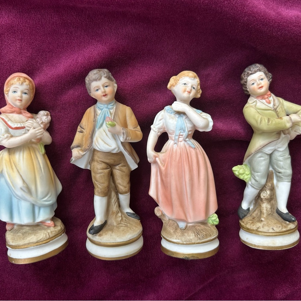 Vintage Porcelain Figurines Set